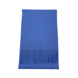 Alashan Cashmere Ultra-Fine Merino Wool and Cashmere Blend Woven Scarf -Luxe fabric-Lightweight- 72" x 12" (Carolina Blue)