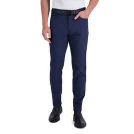 Kenneth Cole REACTION mens Techni-cole 5-pocket Stretch Dual Color Modern Fit Flex Waistband Flat Front Casual Pants, Indigo, 33W x 30L US