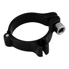PRO+ ORIGINAL! ALLOY CLAMP-ON SINGLE CABLE HOUSING STOP DIFFERENT COLORS & SIZES - Black, 28.6mm