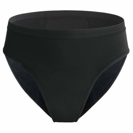 REELINDRY Washable Womens Incontinence Underwear, 4 oz Super Absorbent Leak Proof Panties for Ladies Urine Leakage 1 Pack (Black, XL)