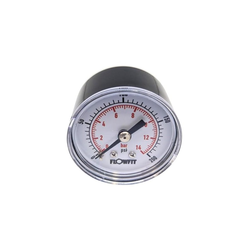 50mm Dry/Pneumatic pressure gauge 1/4 BSPT REAR Entry (0-300 PSI