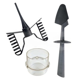 KIT BIMBY TM21 RICAMBI BICCHIERINO DOSATORE CON FARFALLA E SPATOLA COMPATIBILE