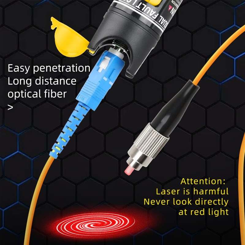 fyboptwu - 2pc 50mw 50km Visual Fault Locator VFL Fiber