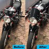FTVOGUE Motorcycle Windshields, Safe Universal Motorcycle Windshield Wind Deflector, Retro