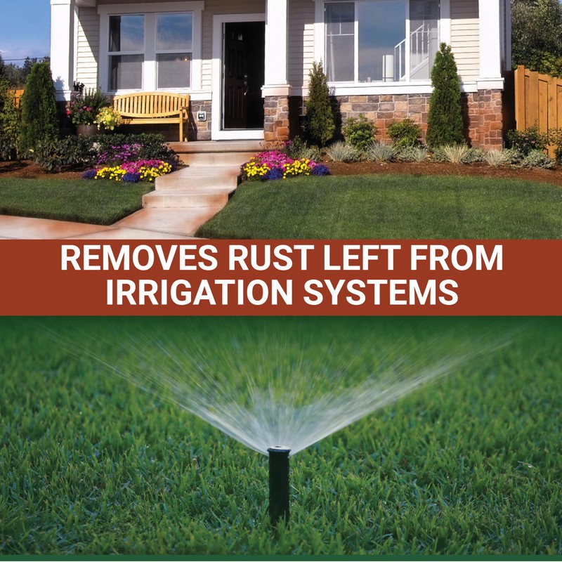 RID-O-RUST Outdoor Liquid Rust Stain Remover, Removes Stains, Calcium, and