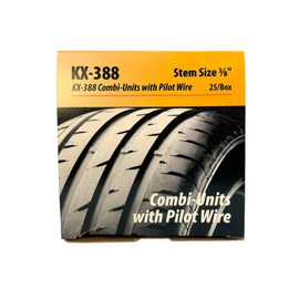 KEX KX-388 Patch, Plug Combi-Units with Pilot Wire for 10mm Radial and Bias Tire Repair, 25 Units