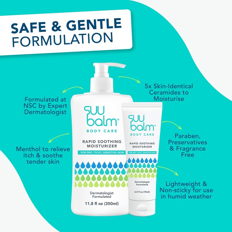 Fast Itching Relief Cream, Anti Itch Lotion for Sensitive Skin,