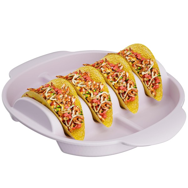 Silicone Taco Holders Set of 1, 11.81"355g Taco Plates with