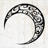 6 in Moon Sticker - Moonlight Night Phase Planet Lunar