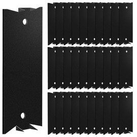 Yuluoxiang 40pcs 6-Inch Black Cable Protector Plates for Wood Studs - Heavy Duty Steel Nail Plates for Electrical Wire Protection, Sturdy and Long-Lasting Electrical Stud Guards - Easy Installation