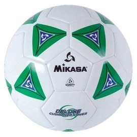 Mikasa Serious - Pelota de fútbol (verde/blanco, talla 4)
