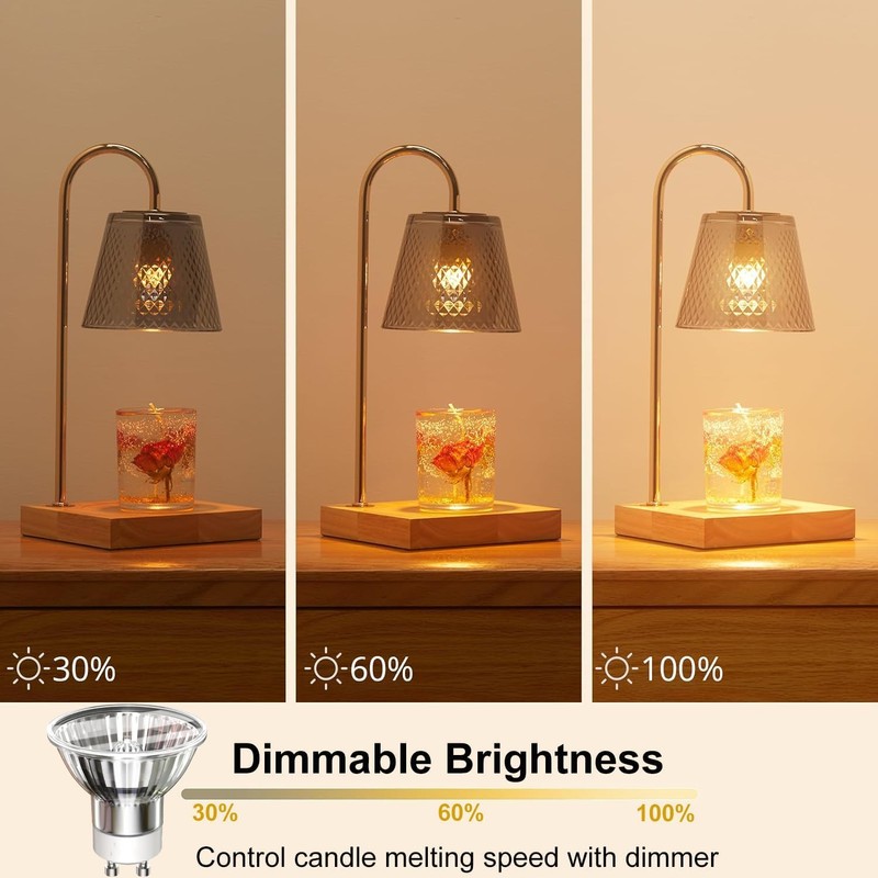 Funistree GU10 Bulb 50W, 4 Pack, Light Bulb for Candle