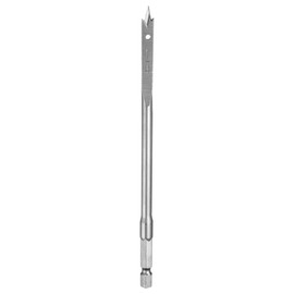 HARFINGTON Spade Drill Bit 1/4" Paddle Flat Bits Wood Hole Cutter with Quick Change 1/4 Inch Hex Shank for Woodworking Fiberglass, Silver Tone