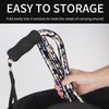 YOKABOZE Adjustable Walking Cane, Foldable, Collapsible, with Travel Bag for