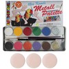 Eulenspiegel Makeup Palette Metal 2 Glitter 2 Brushes 10 Colours