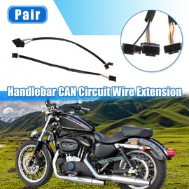 X AUTOHAUX 12 Inch Handlebar CAN Wiring Harness Bus Circuits for Harley