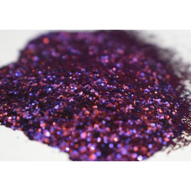 Vintage Paint Mulled Wine Purple Metal Flake Chunky Glitter .025 0.025 Square 6 Ounce
