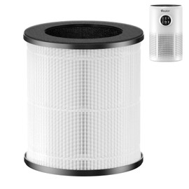 VEWIOR True HEPA Replacement Filter, Air Purifier Filter Replacement Compatible with VEWIOR D10 Air Purifier, H13 True HEPA Filter Pre-Filter Activated Carbon 3-in-1 (1 Pack)