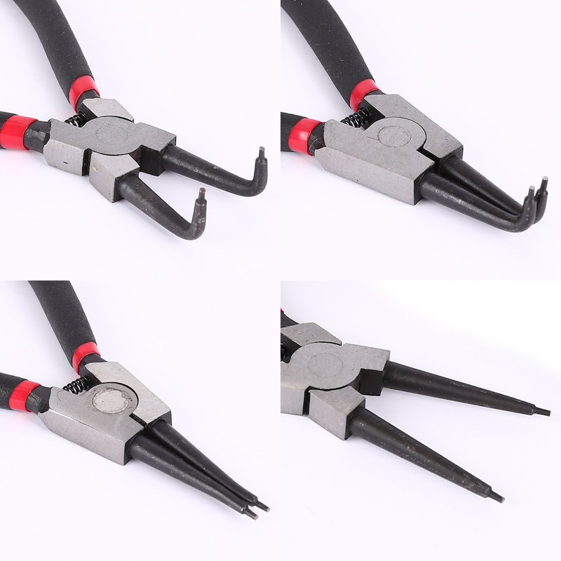 4 PCS Professional Heavy Duty 7" Internal External Straight Bent