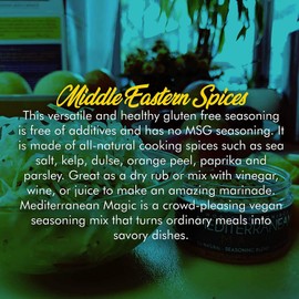 Mediterranean Diet - NON-GMO - Mediterranean Seasoning - Mediterranean Spice Blend - Turkish Spices - Gluten Free Seasoning - World Seasonings - MEDITERRANEAN MAGIC -2 Pack