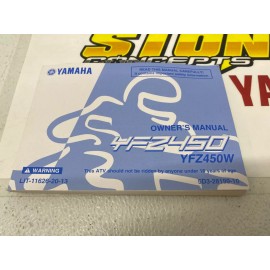 Yamaha Owners Manual Book 2007 YFZ450 YFZ 450 (YFZ450W) 5D3-28199-10