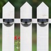 4Pcs Solar Fence Lights 6LED Garden Light Waterproof Decorative Lamps