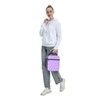 wyehjut Purple Lunch Bag for School Office Washable Thermal Picnic