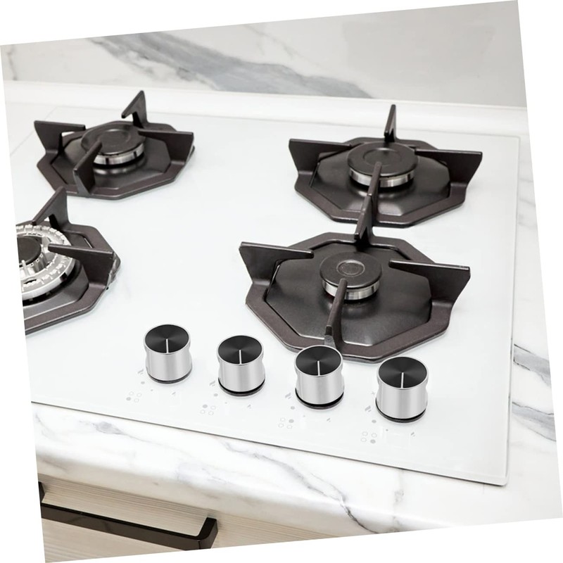 WHAMVOX Simple Style Gas Stove Knobs 4 Pcs Replacement Knobs