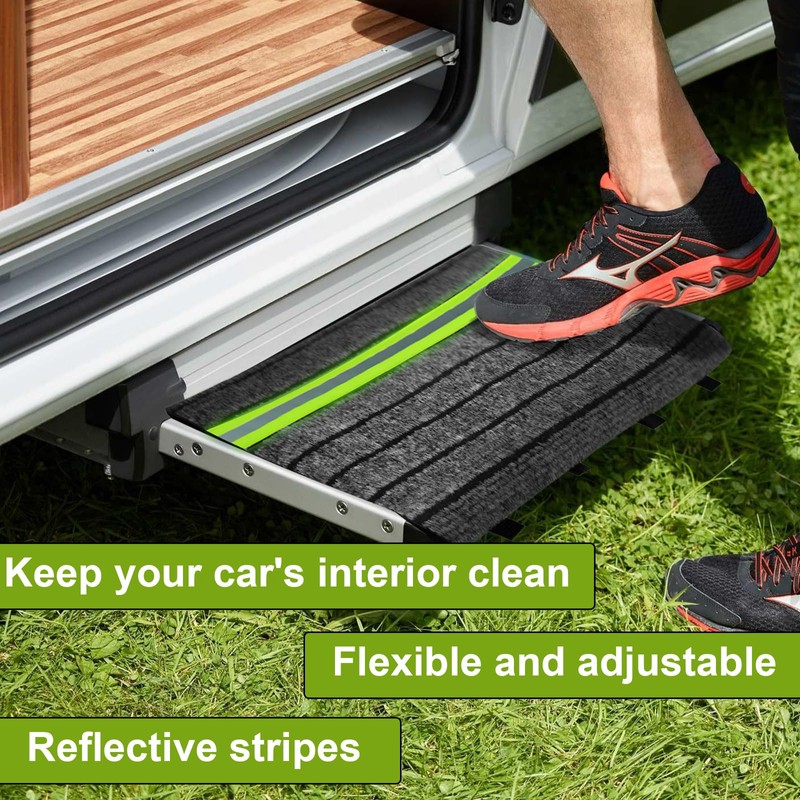 RV Caravan Stair Covers, Carpet Step Caravan Protection Stair Mats,