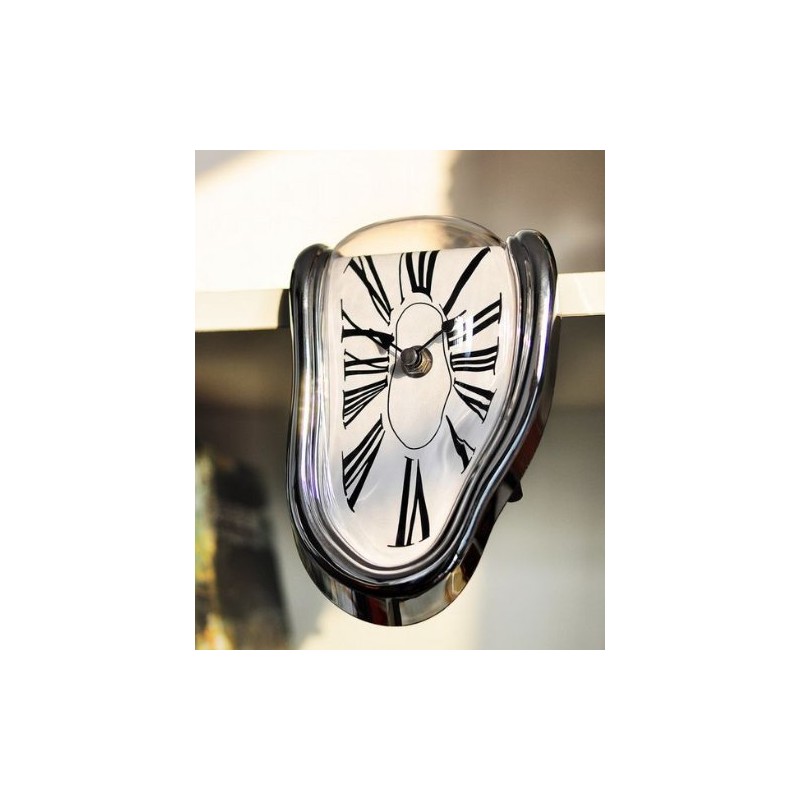 Leverde Dali Soft Clock, Interior Clock, 90°, Crooked, Art Clock,