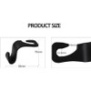 Oiltomn (Black -Set of 4) Car Seat Back Hook Auto