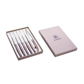 Laguiole 6er Steakmesser-Set Walnut Handle