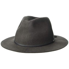Brixton Wesley Packable Fedora, Washed Black, XL