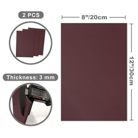 Dark Coffee Opaque Brown Acrylic Sheets 1/8 Thick, 12x8 inch, for Laser Cutting 3mm Thin Board Panel plexiglass Craftiff - Pack of 3