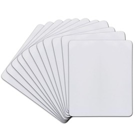 A-SUB - Alfombrilla de Mouse de sublimación en Blanco, Rectangular, 3 mm de Grosor, para Transferencia de Calor, impresión, Manualidades, 9.4 x 7.9 x 0.12 Pulgadas, Color Blanco, 11 Unidades
