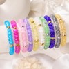Rondelle Glass Beads for Jewelry Making with Organizer Box