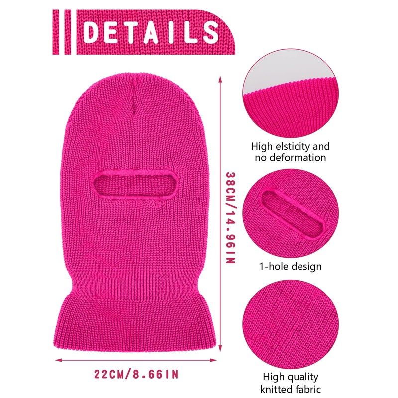 SATINIOR 1 Hole Knitted Full Face Cover Adult Winter Ski