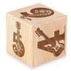 keepdrum Music Cube Rock and Roll Gift Idea Wooden Cube