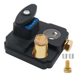 Battery Disconnect Switch 12V/24V, Heavy Duty Car Battery Disconnect Switch Universal Power Cut Off Switches for RV, Truck, Marine, Boat (Square-1Pcs)