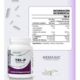 Kit Tri 100 Cápsulas Triptófano Gabazen Gaba Inositol Vitaminas Suplementos Alimenticios Gluten Ogm Apto Veganos