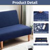 CZL100% Water Repellent Futon Cover, Leakproof Armless Sofa Slipcovers, Jacquard