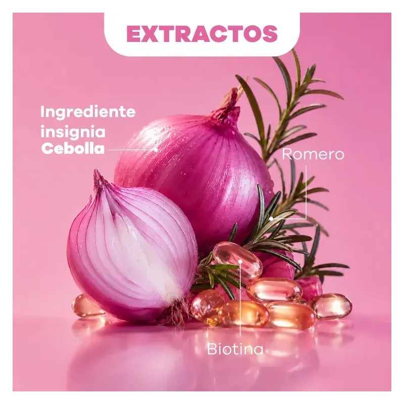 Shampoo De Cebolla Biotina Y Romero Crecimiento Capilar