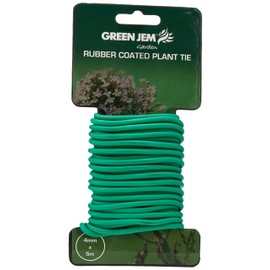 Green Jem GSST4 Rubber Coated Plant Tie, 4 mm x 5 m