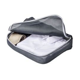 WENKO 63061100 WENKO 63061100 Travel Plastic Polyester, 40 x 30 x 10 CM, Dark Grey