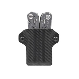 Clip & Carry Kydex Multitool Sheath for The Gerber Suspension - Made in USA - EDC Multi Tool Sheath Holder Holster Cover - Carbon Fiber Black