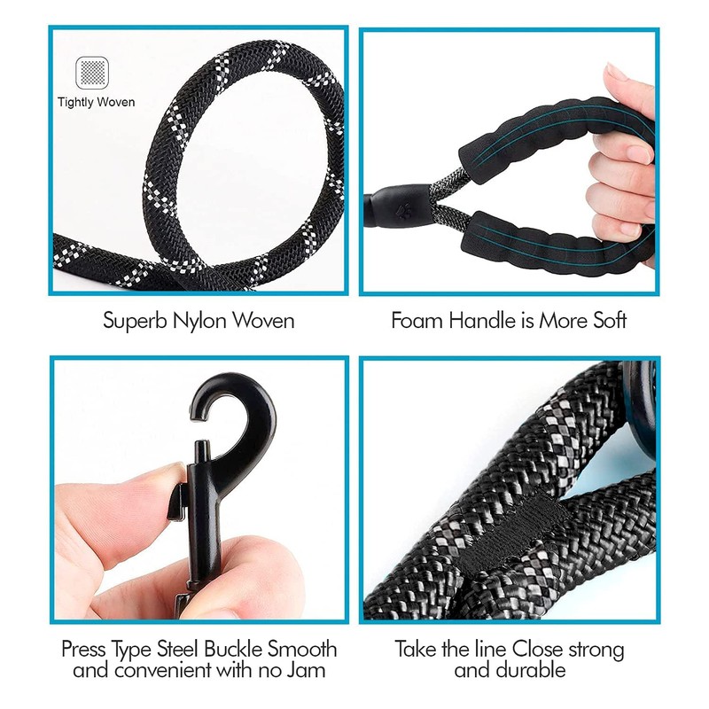 Edipets, Dog Leash Strong Dog Leash with Padded Handle for