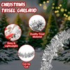 HOVUK® 5PCs Silver Fine Cut Chunky Tinsel 2M - Thick
