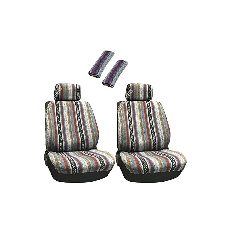 C.P.R. Universal Baja Inca Saddle Mexican Blanket Low Back Seat