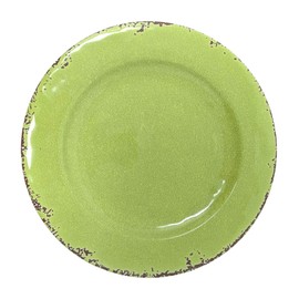Gianna's Home 12 Piece Rustic Farmhouse Melamine Dinnerware Set, Service for 4 (Green)