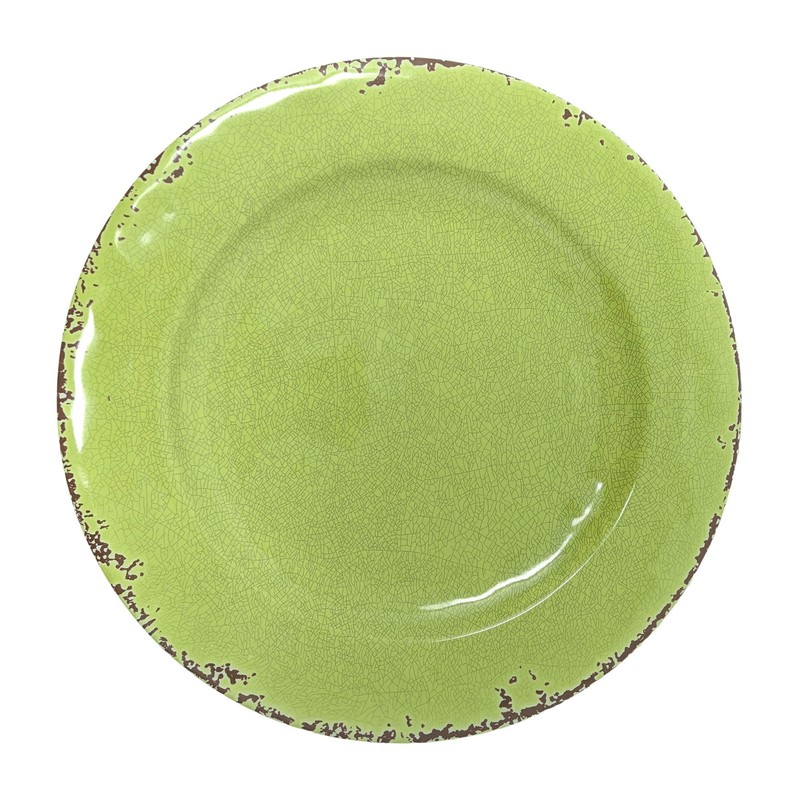 Gianna's Home 12 Piece Rustic Farmhouse Melamine Dinnerware Set, Service